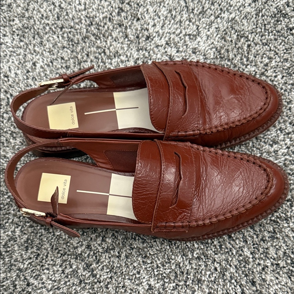 Dolce Vita Brown Leather Loafers